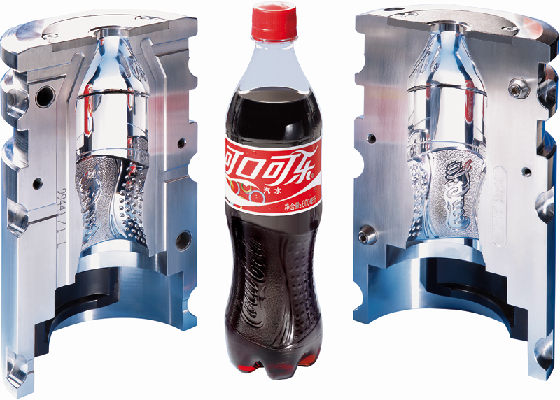 Schultze Anlagentechnik GmbH Flaschenentwicklung Form mit Softdrink-Flasche