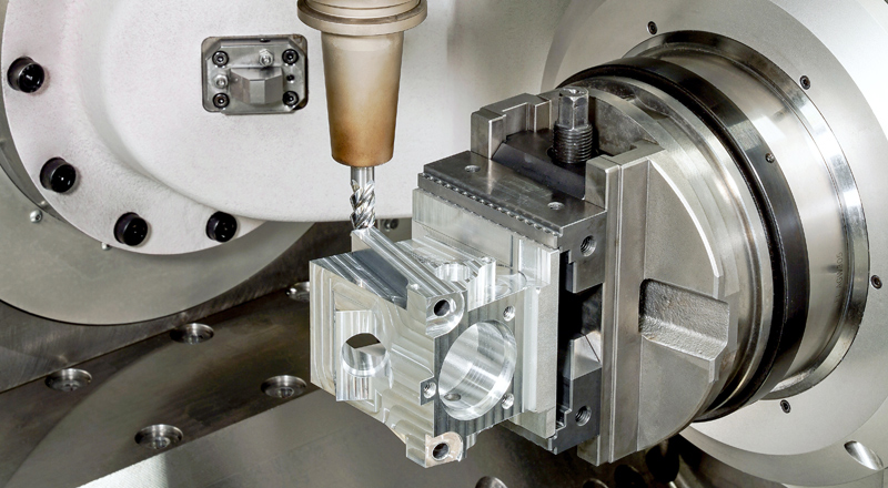 Form Produktion Schultze Anlagentechnik GmbH Drosselklappengehaeuse Maschine RXP601DS Schunk-Zentrumspanner